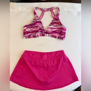 Venus swim top and skirted bottoms.